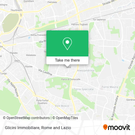 Glicini Immobiliare map