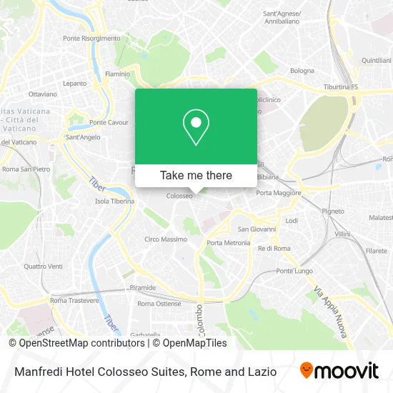 Manfredi Hotel Colosseo Suites map