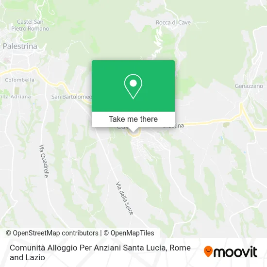 Comunità Alloggio Per Anziani  Santa Lucia map