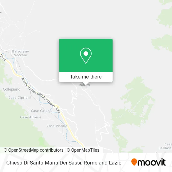 Chiesa Di Santa Maria Dei Sassi map