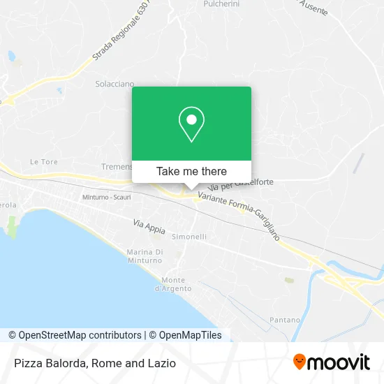 Pizza Balorda map