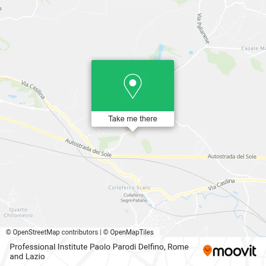 Professional Institute Paolo Parodi Delfino map