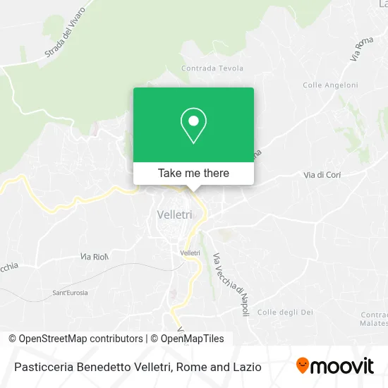 Pasticceria Benedetto Velletri map