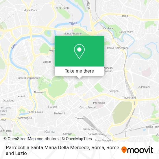 Parrocchia Santa Maria Della Mercede, Roma map