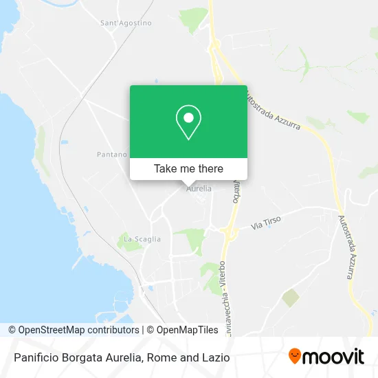 Panificio Borgata Aurelia map