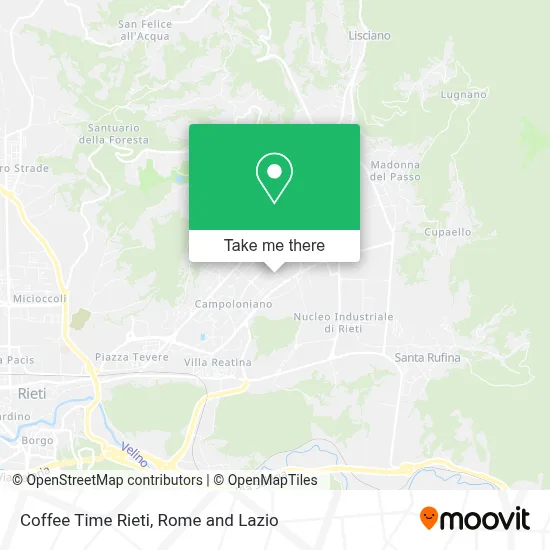 Coffee Time Rieti map