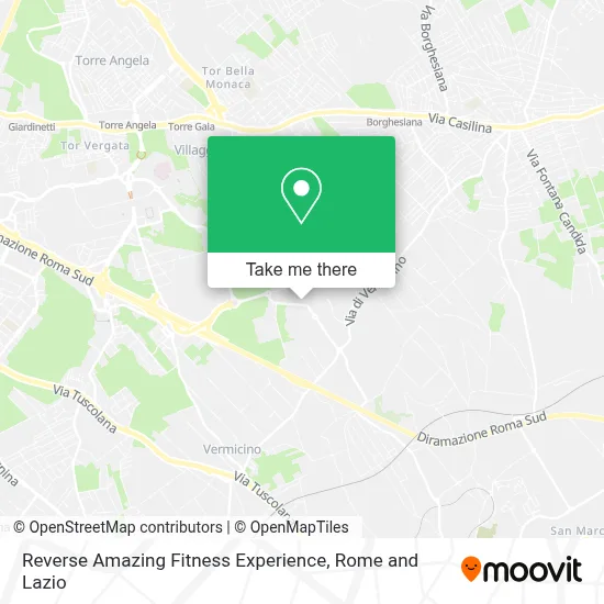 Reverse Amazing Fitness Experience map