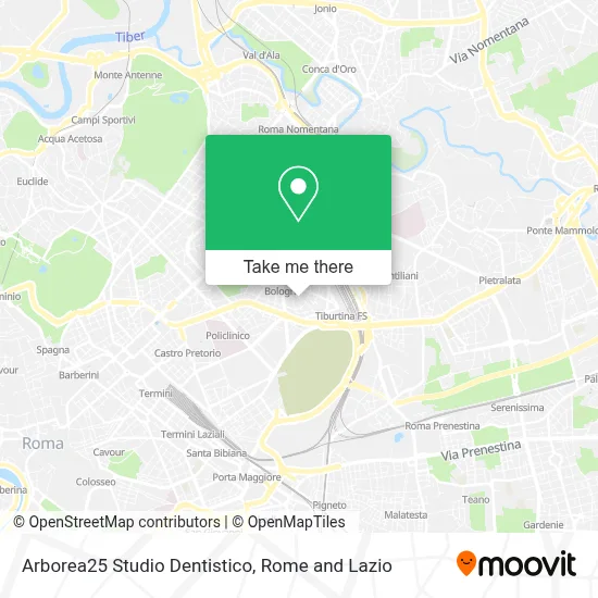 Arborea25 Studio Dentistico map