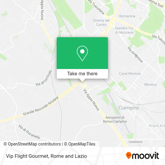 Vip Flight Gourmet map
