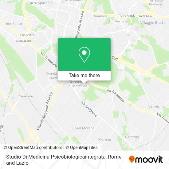 Studio Di Medicina  Psicobiologicaintegrata map