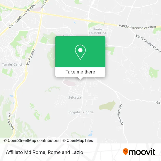 Affiliato Md Roma map