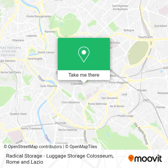 Radical Storage - Luggage Storage Colosseum map