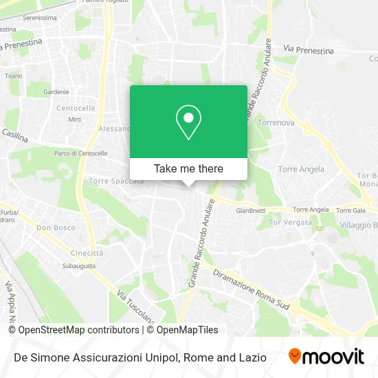 De Simone Assicurazioni Unipol map