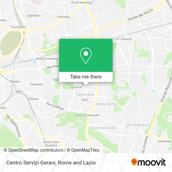 Centro Servizi Gerani map