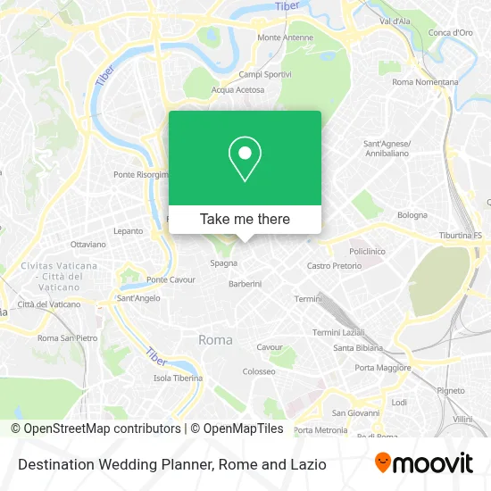 Destination Wedding Planner map