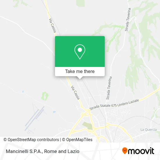 Mancinelli S.P.A. map