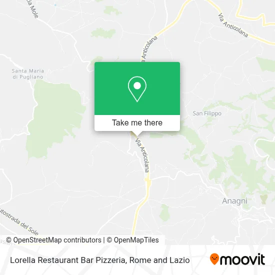 Lorella Restaurant Bar Pizzeria map