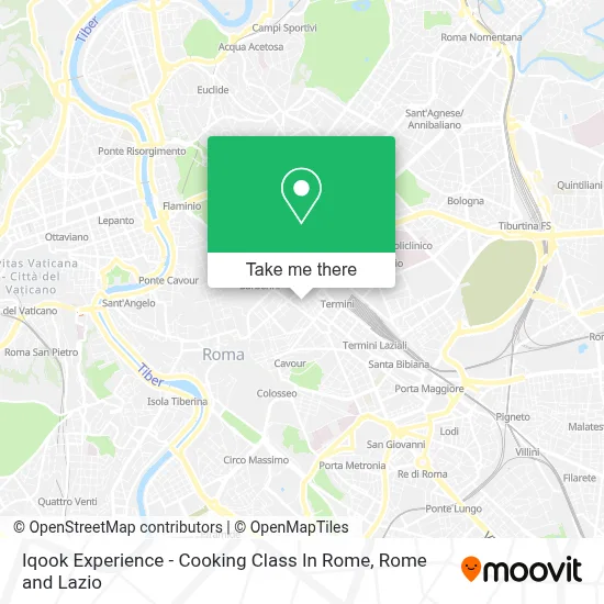 Iqook Experience - Cooking Class In Rome map