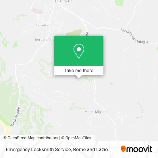 Emergency Locksmith Service map