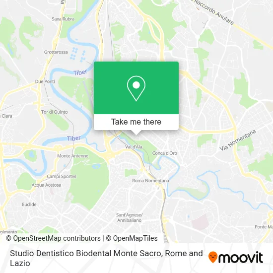 Studio Dentistico Biodental Monte Sacro map