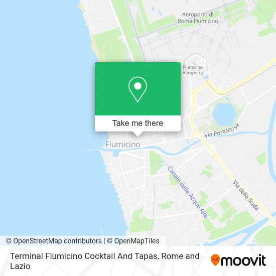 Terminal Fiumicino Cocktail And Tapas map