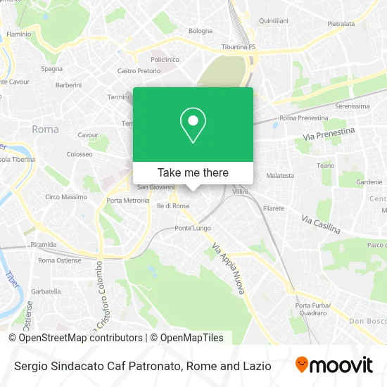 Sergio Sindacato Caf Patronato map