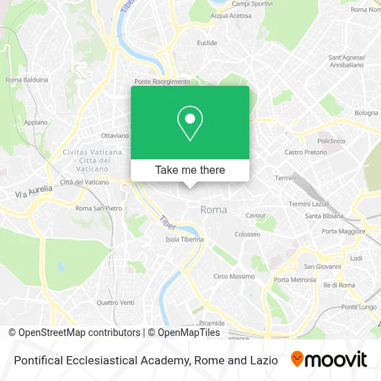 Pontifical Ecclesiastical Academy map