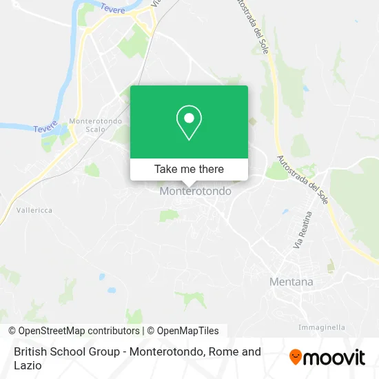 British School Group - Monterotondo map