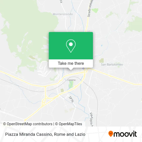 Piazza Miranda Cassino map