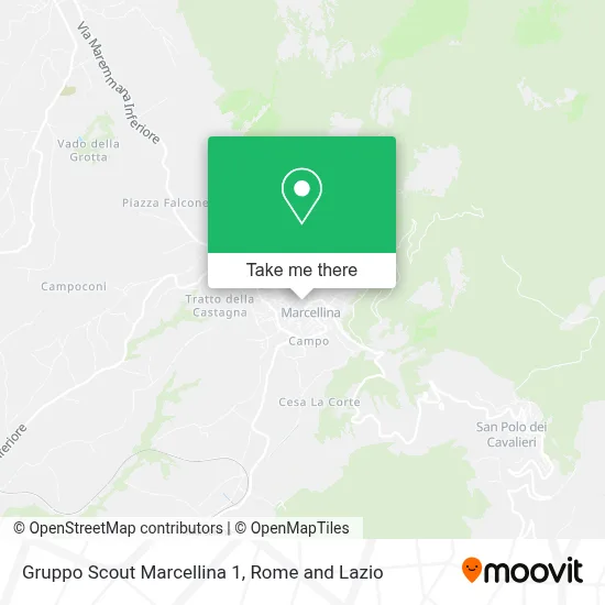 Gruppo Scout Marcellina 1 map