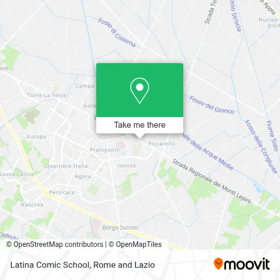 Latina Comic School map