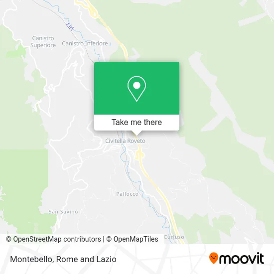 Montebello map