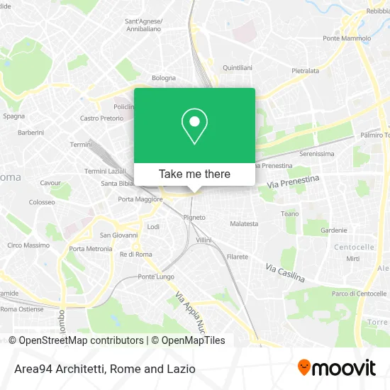 Area94 Architetti map