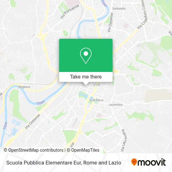 Scuola Pubblica Elementare Eur map