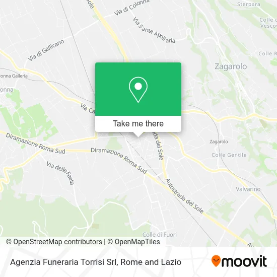 Agenzia Funeraria Torrisi Srl map