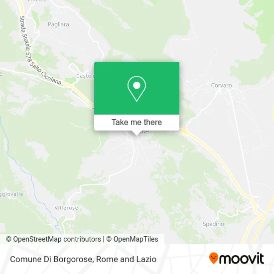 Comune Di Borgorose map