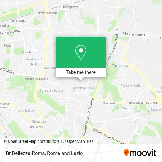 Br Bellezza-Roma map