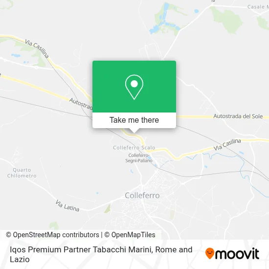 Iqos Premium Partner Tabacchi Marini map