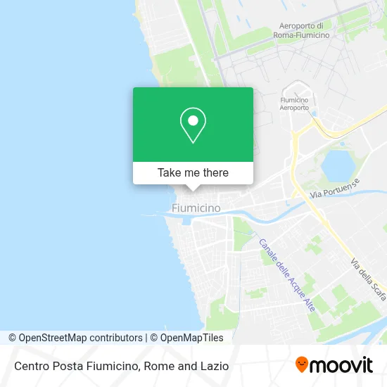 Centro Posta Fiumicino map