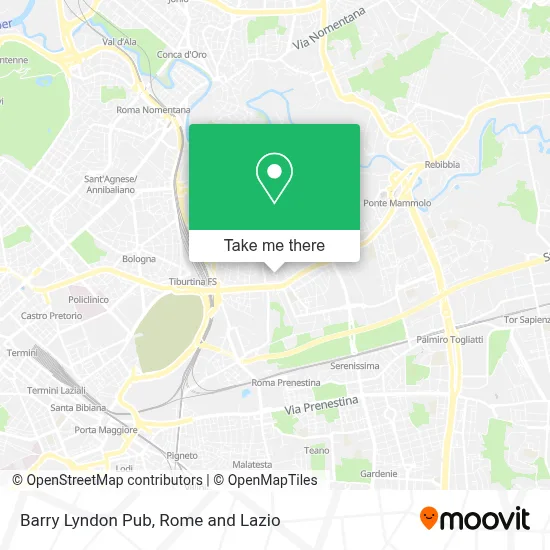 Barry Lyndon Pub map