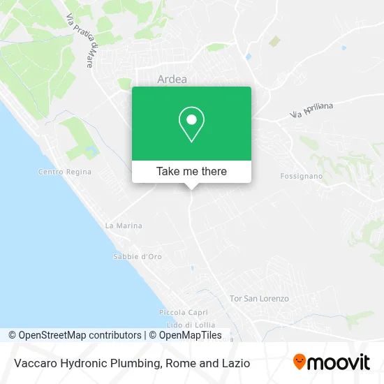 Vaccaro Hydronic Plumbing map