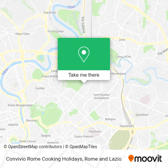 Convivio Rome Cooking Holidays map