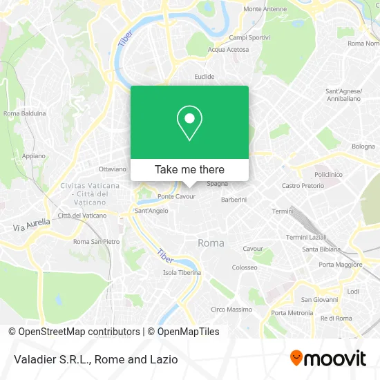 Valadier S.R.L. map