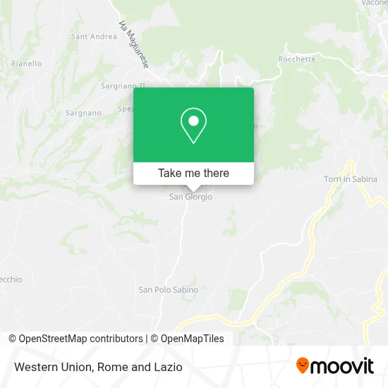 Western Union map