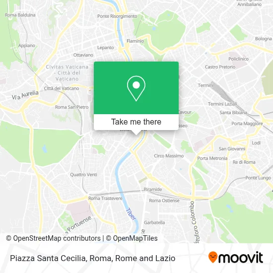 Piazza Santa Cecilia, Roma map