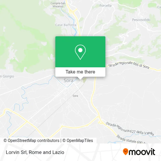 Lorvin Srl map