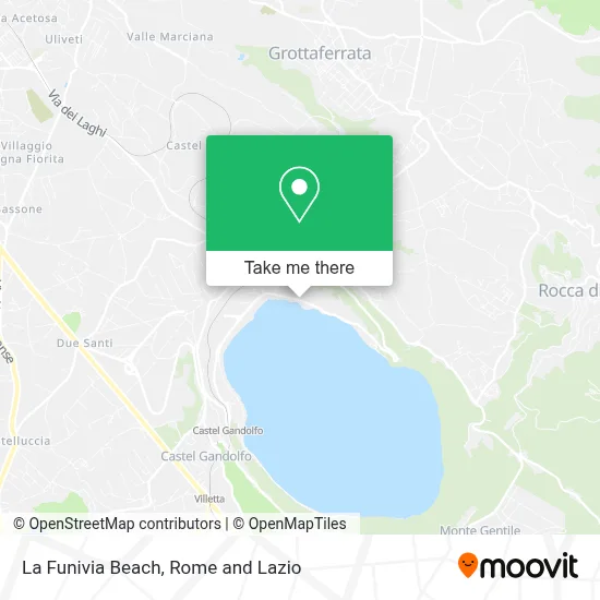 La Funivia Beach map
