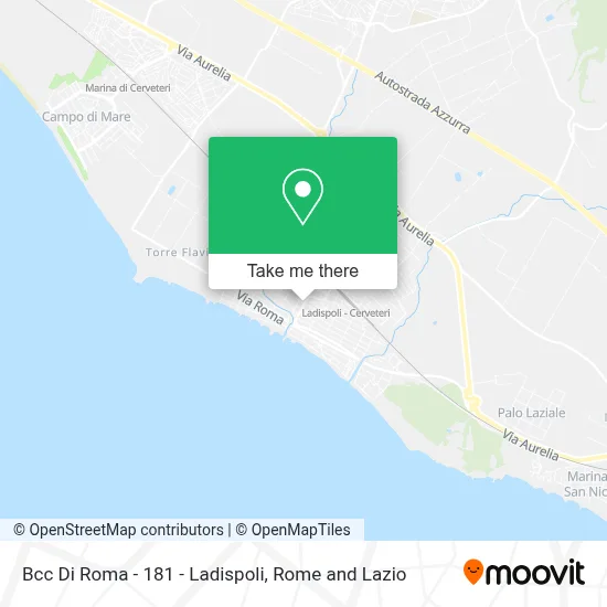 Bcc Di Roma - 181 - Ladispoli map