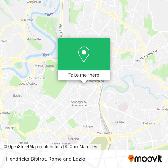Hendricks Bistrot map