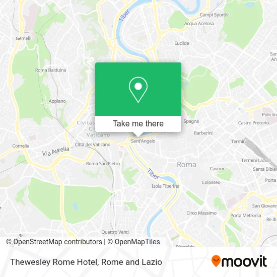 Thewesley Rome Hotel map